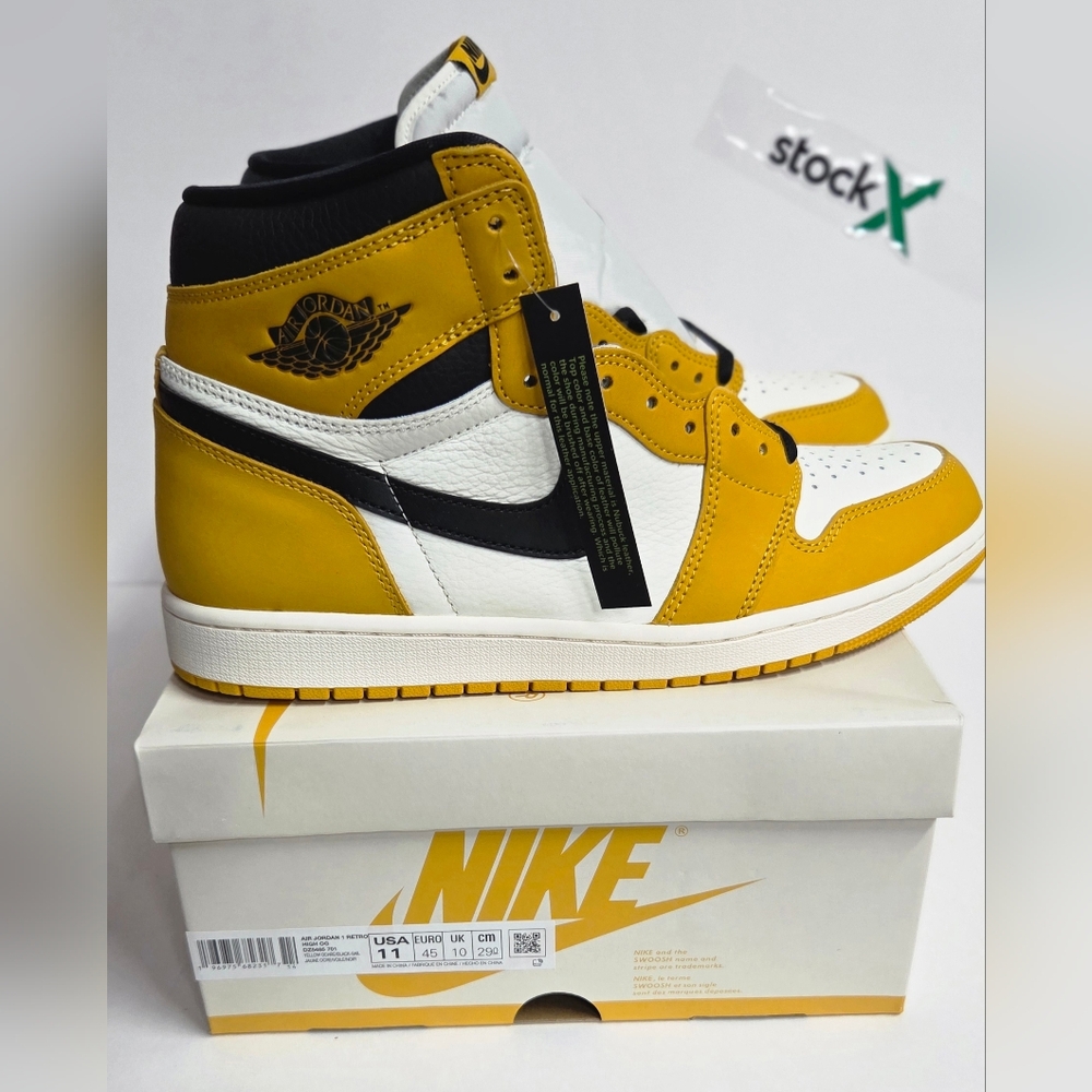DS New Nike Air Jordan 1 High OG Yellow Ochre 2024 Size 11 Authentic Basketball